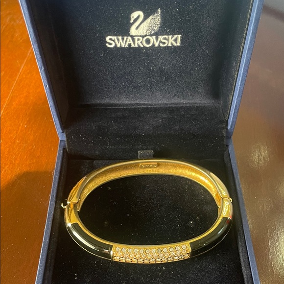 Swarovski Gold and Black Crystal Bracelet - Picture 1 of 3